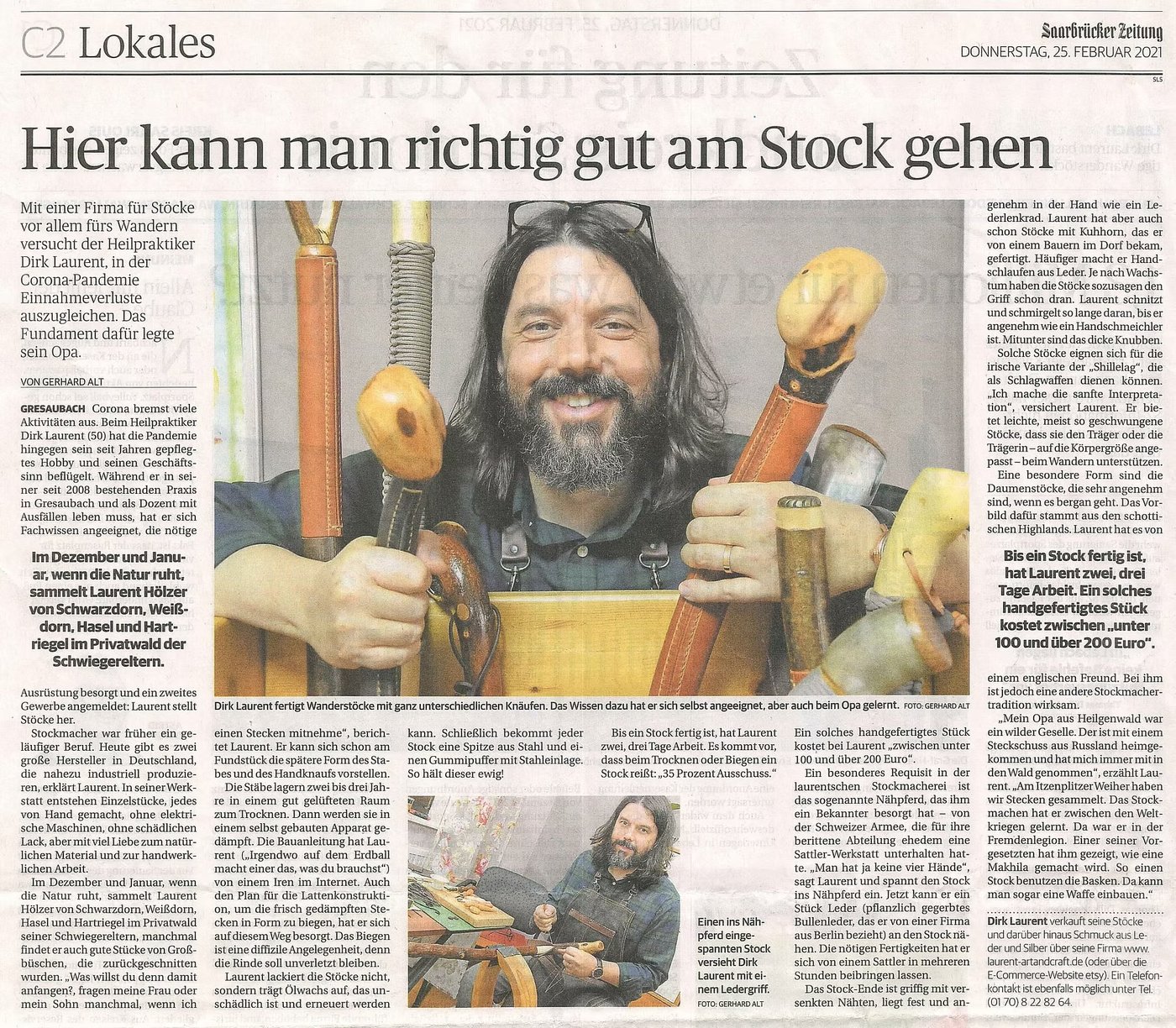 Saarbrücker Zeitung: Hier kann man richtig gut am Stock gehen